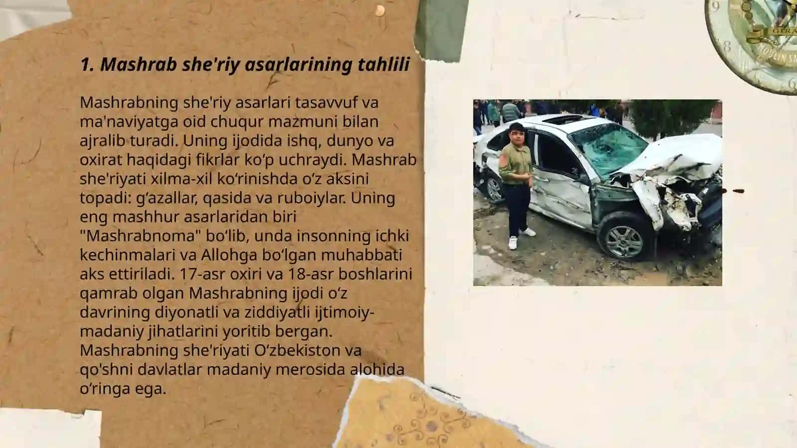 Mashrab,Gulxaniy,Maxmur,Nodira,Uvaysiy,Ogahiy,Muqimiy,Furqat,Zavqiy,Avaz Oʻtar she'riy asarlari matni ustida ishlash 3