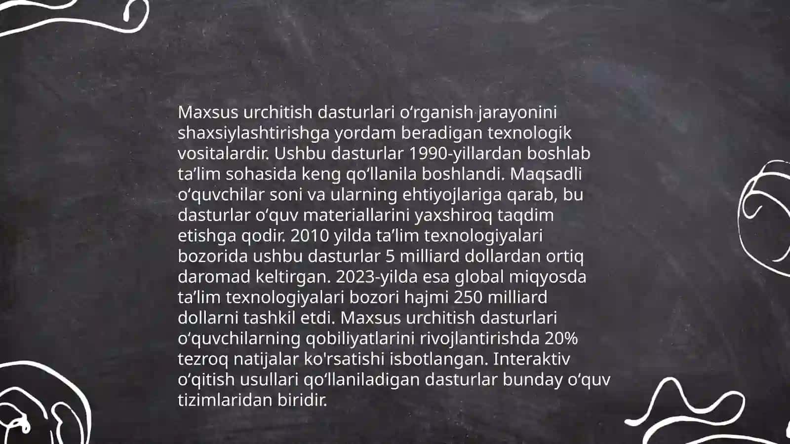 Maxsus urchitish xususiyatlari 3