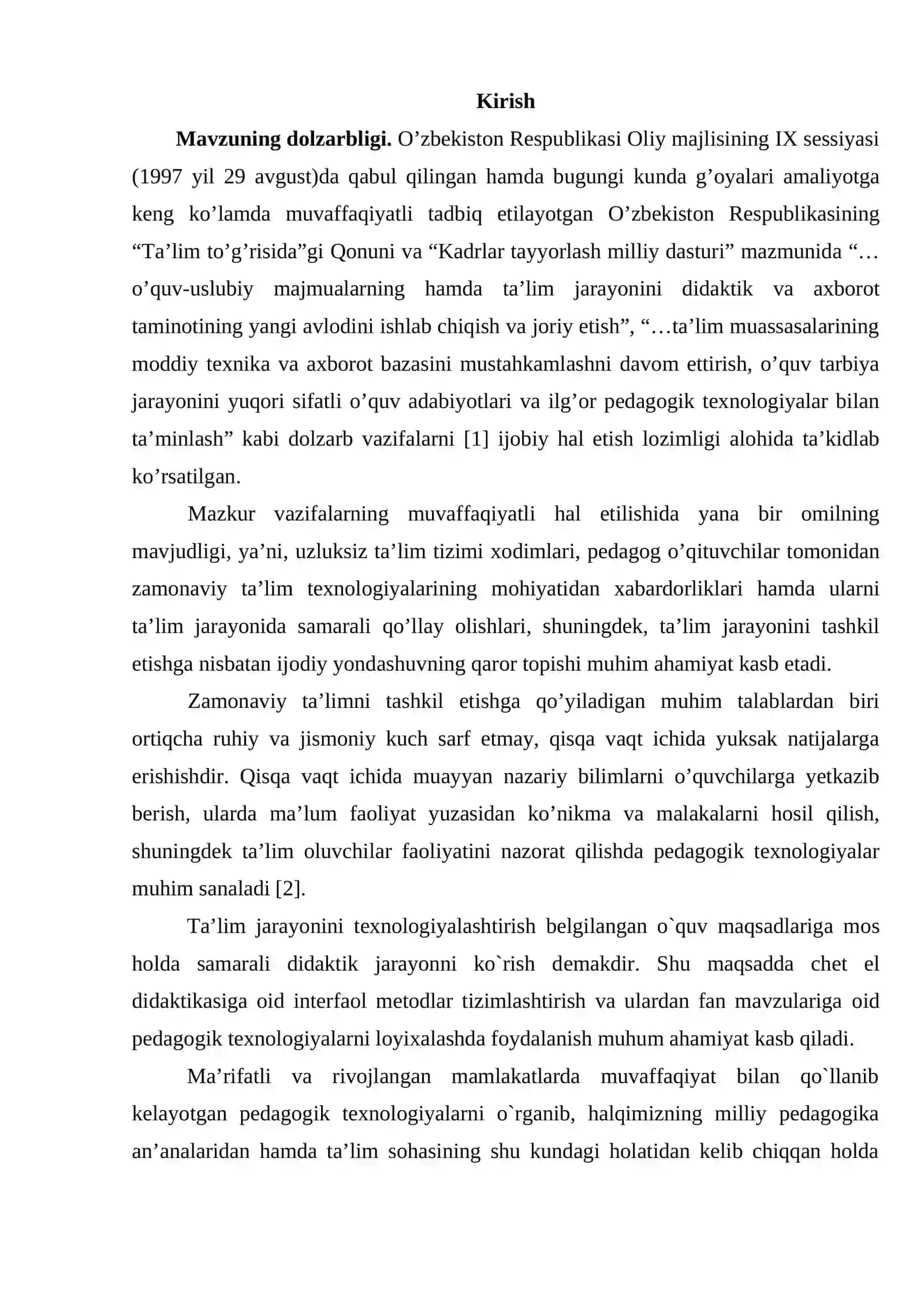 «Ishqоriy va ishqоriy-yеr mеtallar» mavzularini o`qitishda pеdagоgik tехnоlоgiyalarning qo`llanilishi 3