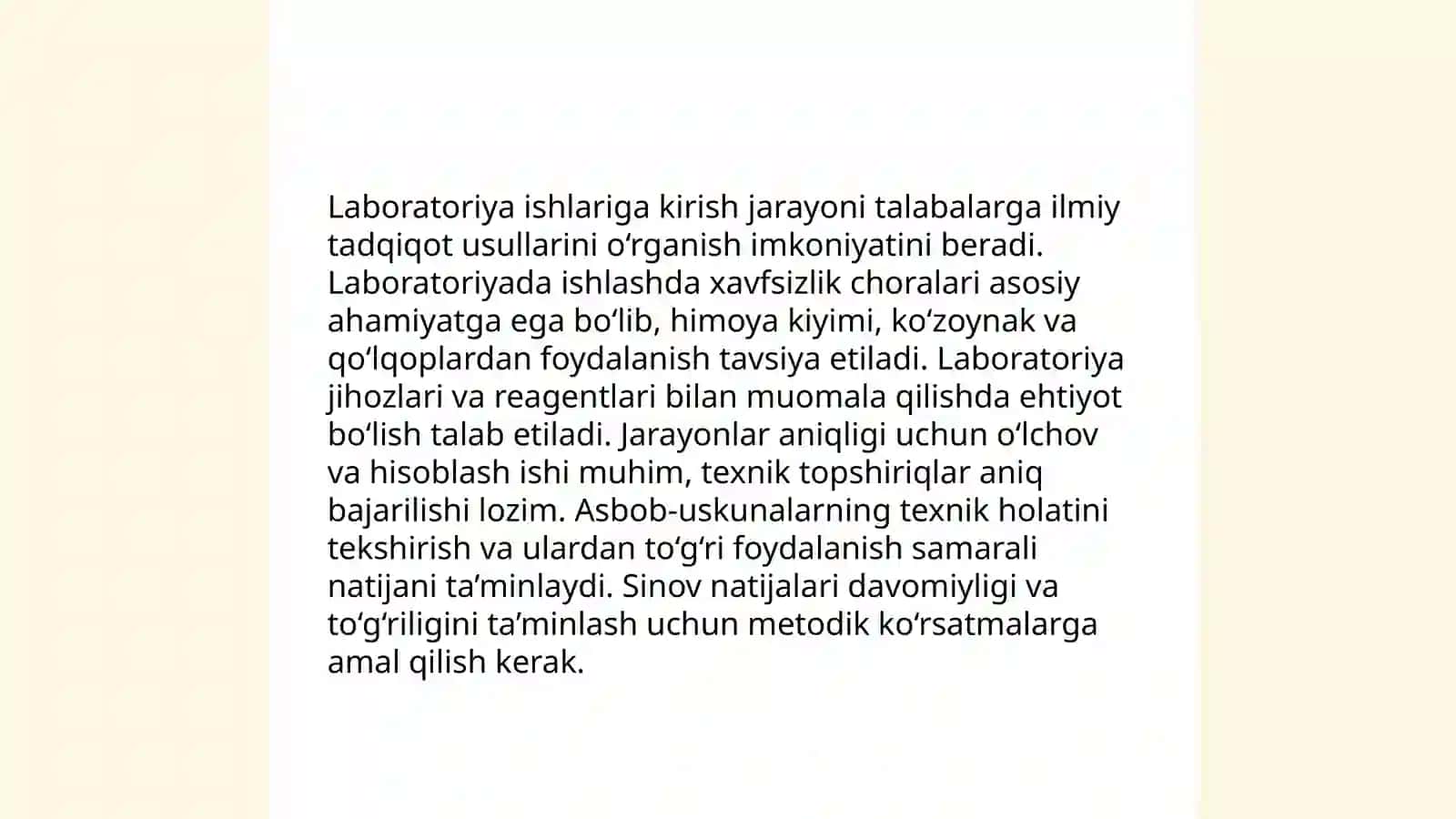 Laboratoriya ishlarini bajarish boʻyicha uslubiy qoʻllanmalar 3