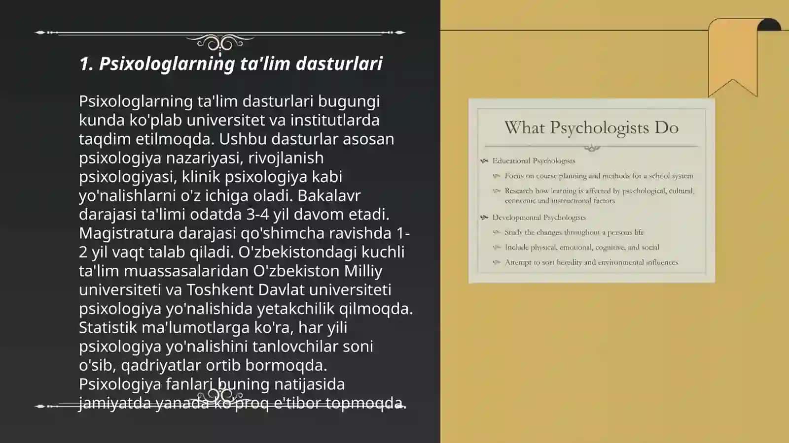 Psixologlarni tayyorlash bosqichlari 3