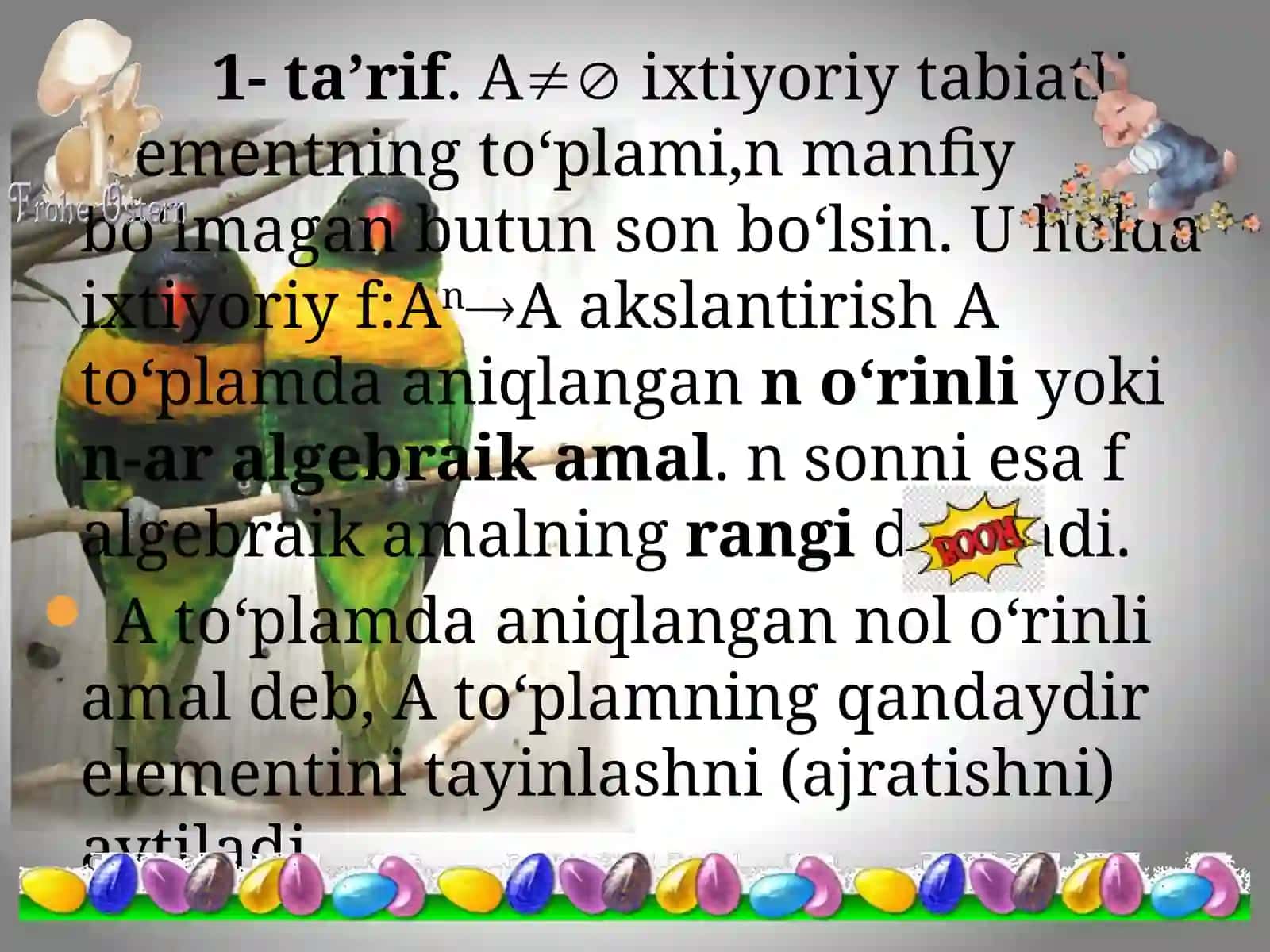 Algebraik amal ta’rifi 3