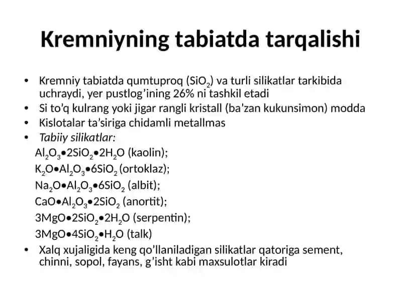 KREMNIY VA UNING BIRIKMALARI 3