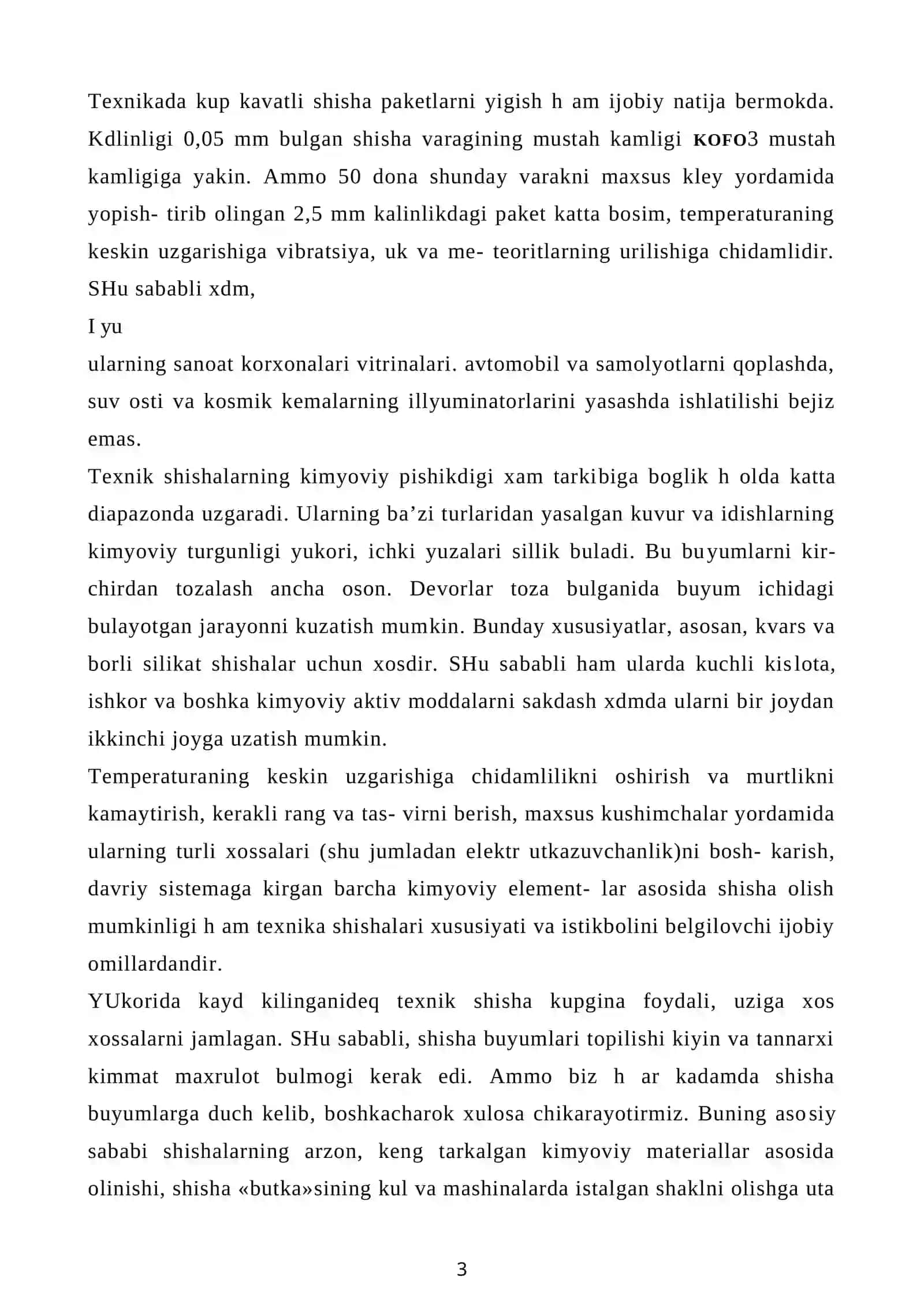 Texnik shisha olish texnologiyasi 3