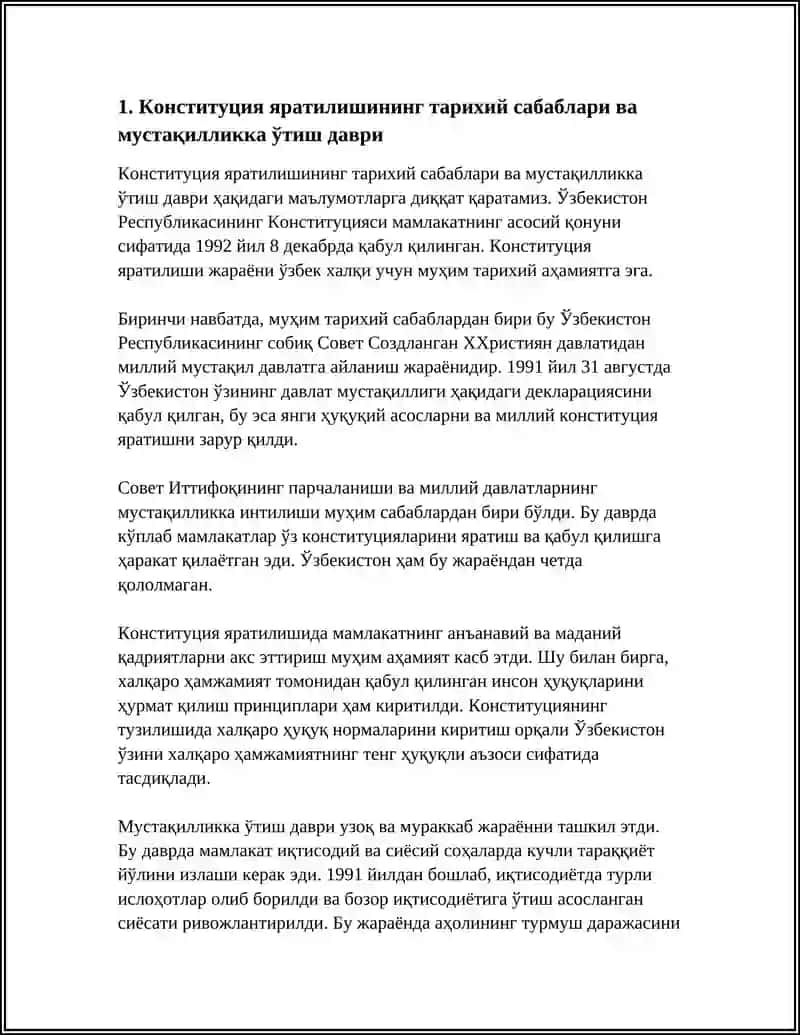 УЗБЕКИСТОН РЕСПУБЛИКАСИ КОНСТИТУТСИЯСИНИНГ ЯРАТИЛИШИ ВА ТАКОМИЛАШУВИ 3