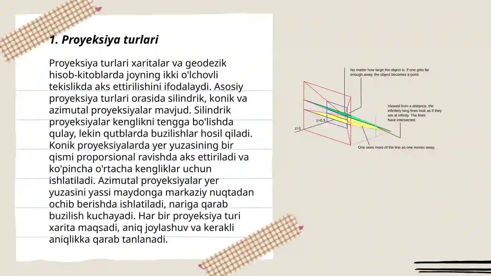 Proyektiv koordinatalar 3