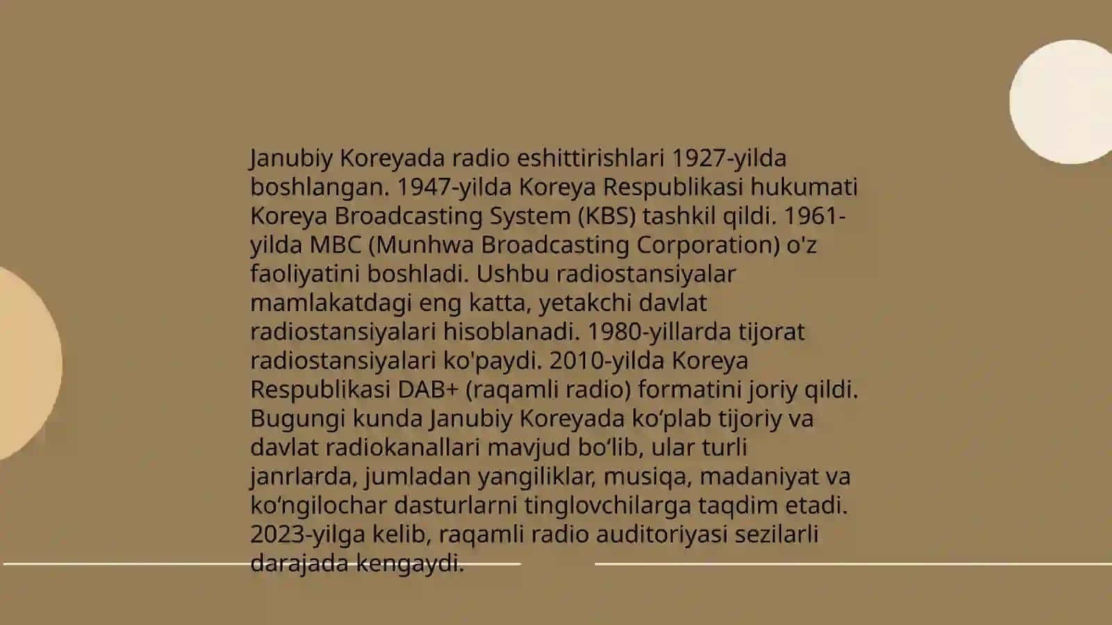 Janubiy Korea radiosi 3