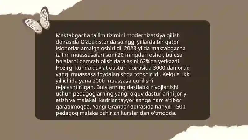 Maktabgacha ta'lim tizimini modernizatsiya qilish 3