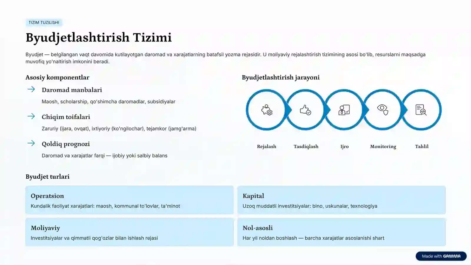 Moliyaviy Rejalashtirish va Byudjetlashtirish Tizimi 3