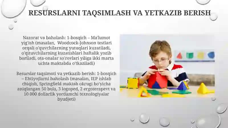 Umumtaʼlimda alohida taʼlimga muhtoj bolalar uchun kompleks taʼlimni amalga oshirishning bosqichlari 3