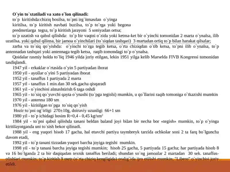 Voleybol maydonida holat va harakatlanish 3