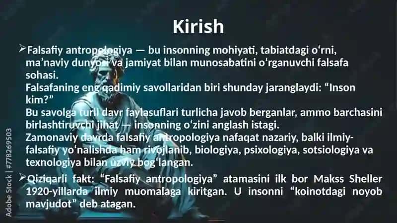 Inson falsafasi  Falsafiy antropologiya 3