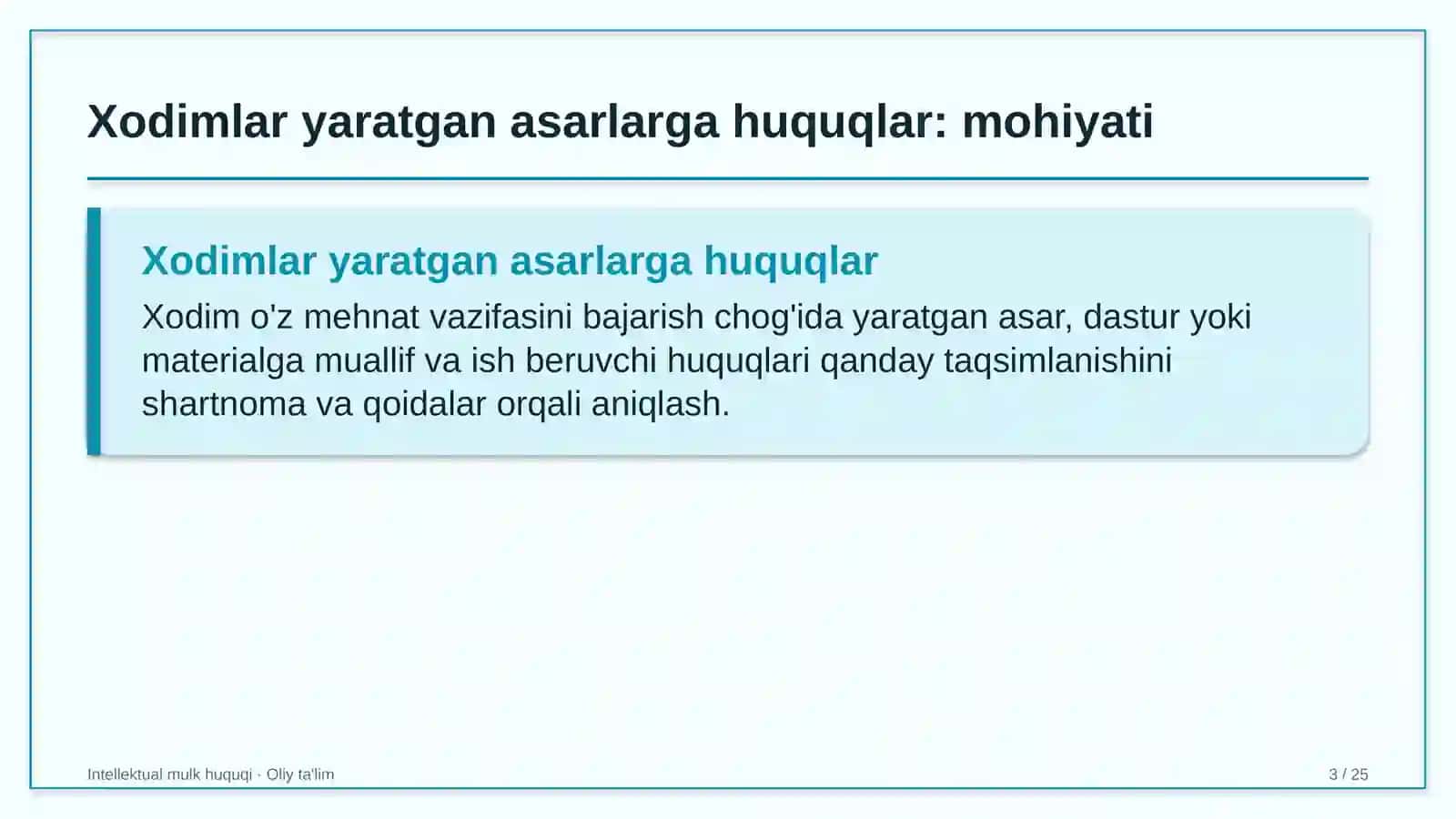temir yo'l vokzallarida xodimlar yaratgan asarlarga huquqlarni tartibga solish 2315 3