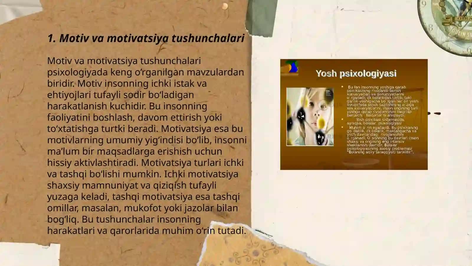 Xorij psixologiyasida motiv va motivatsiya muammosi 3