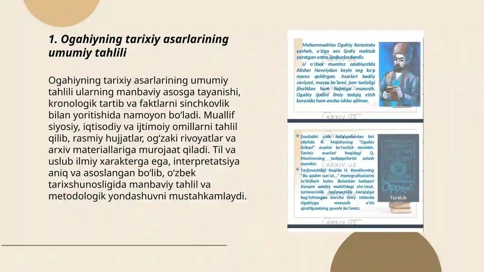 Ogahiyning tarixiy va tarjima asarlari 3