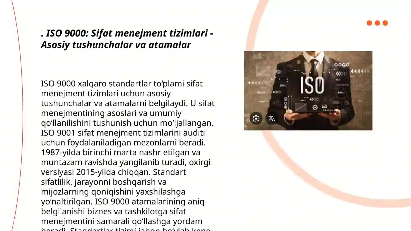 ISO 9000 seriyasidagi standartlar 3
