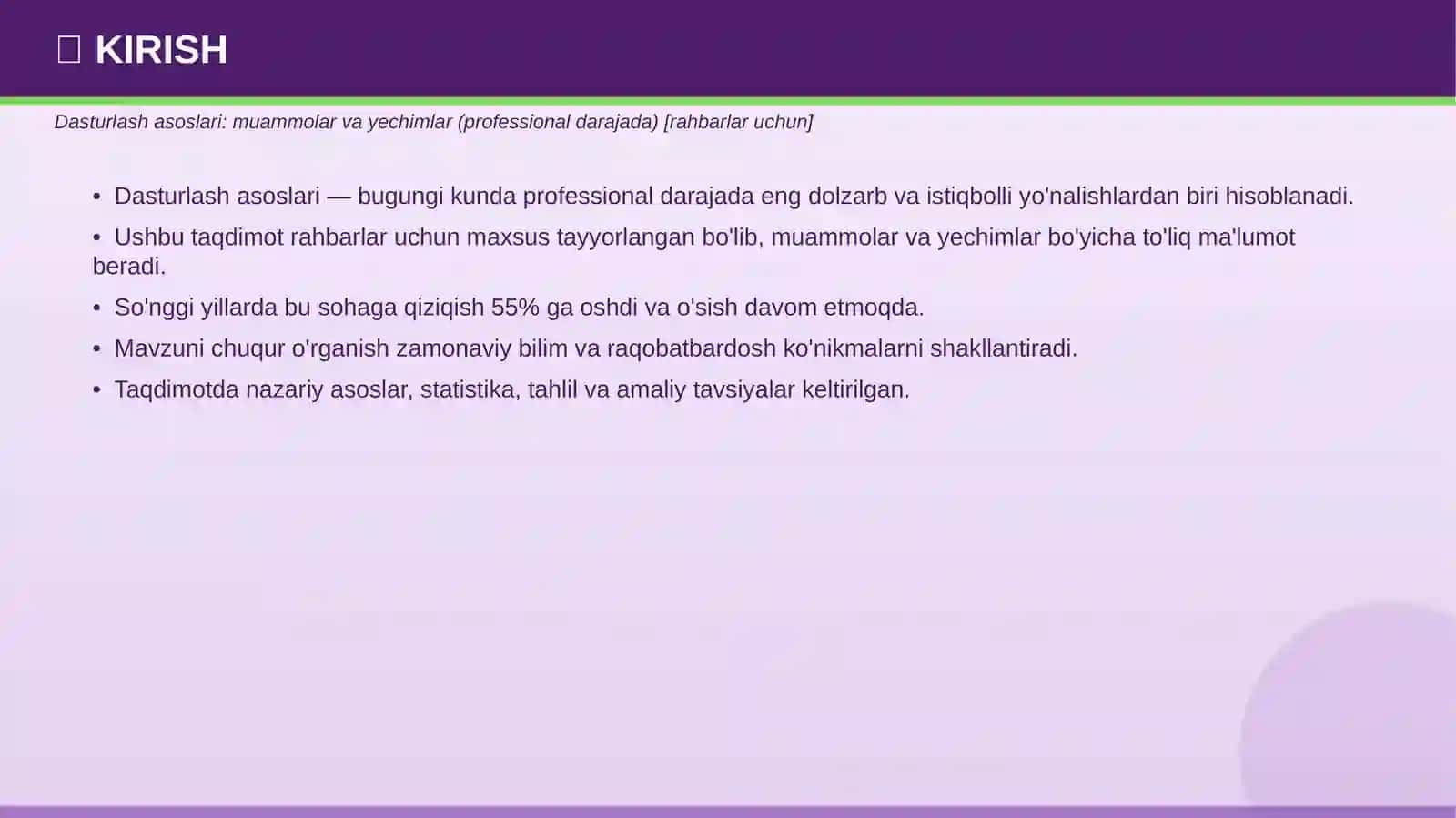 Dasturlash asoslari: muammolar va yechimlar (professional darajada) 3