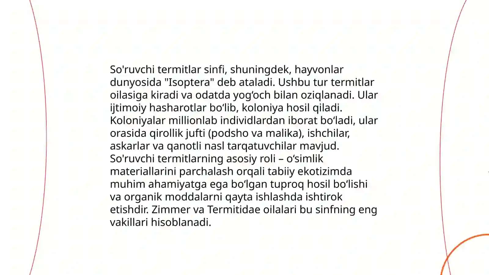 So‘ruvchi termitlar sinfining patogen vakillarining tuzilishi, rivojlanishi, qo‘zg‘atuvchilari, kasalliklarga qarshi kurash yo‘llari 3