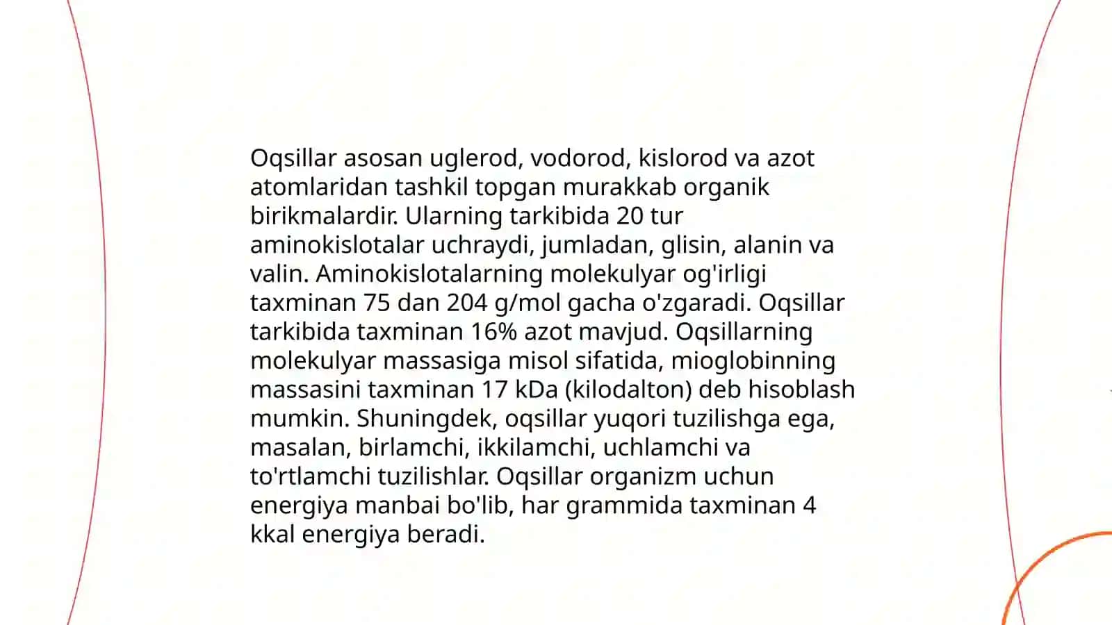 Oziq-ovqat mahsulotlari tarkibidagi oqsillar 3