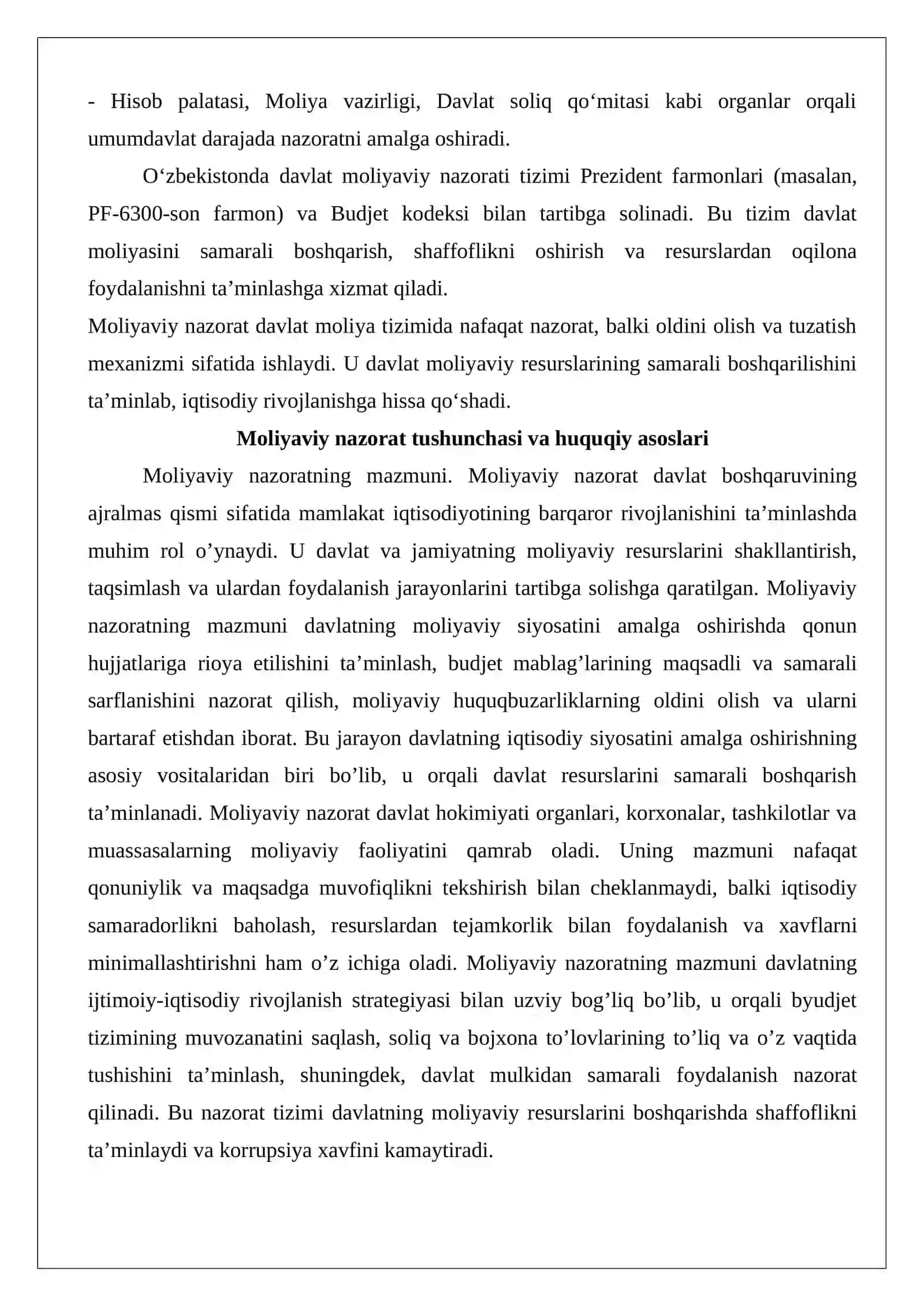 Moliyaviy nazorat turlari 3