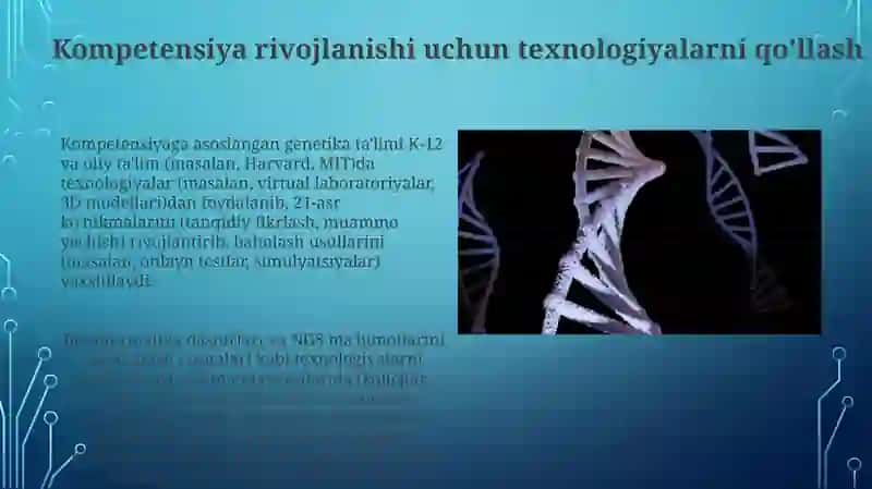 Genetika fani o'qitishda kompentatasiyaviy yondashuv 3