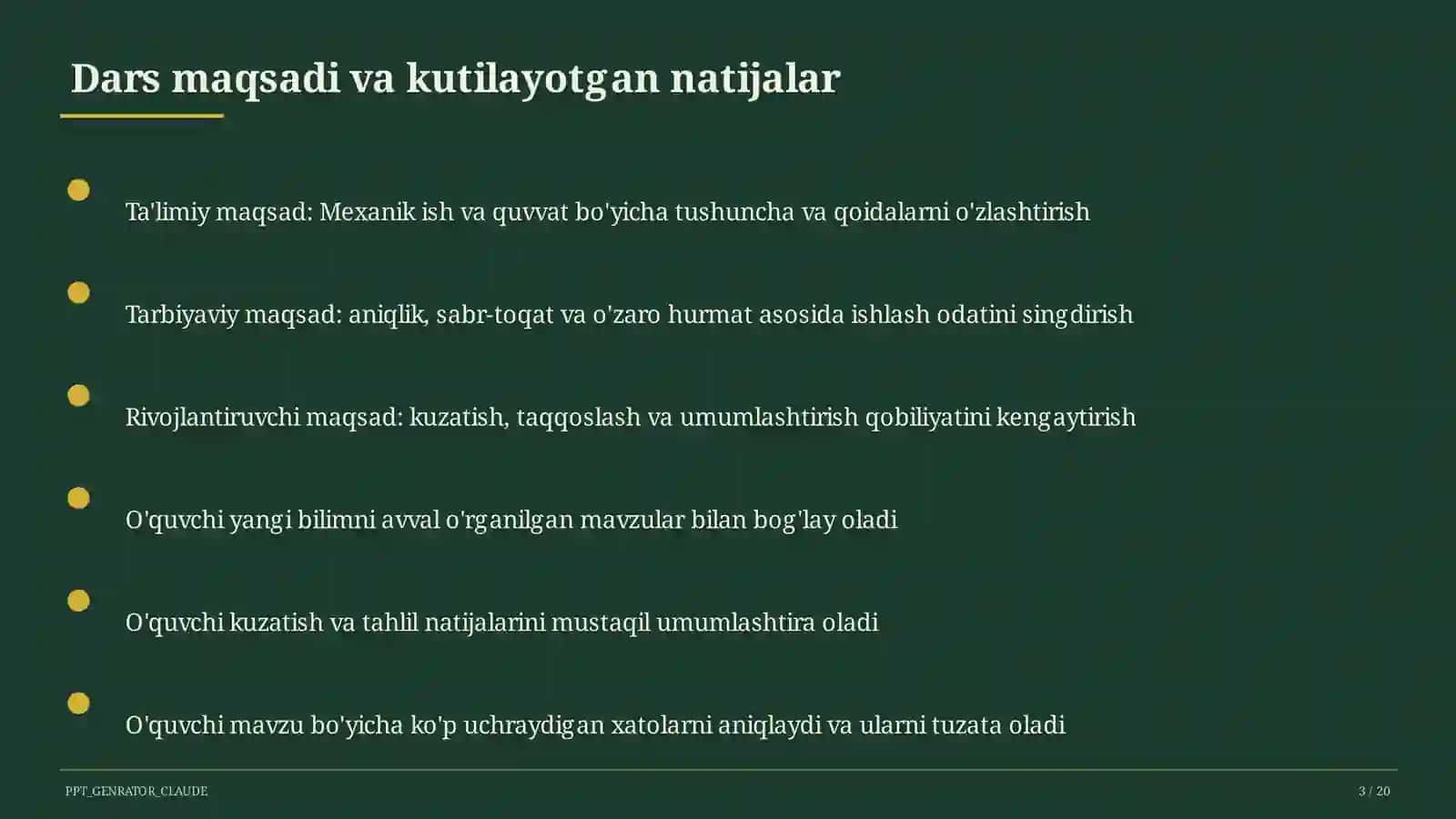 Mexanik ish va quvvat (7-sinf) 3