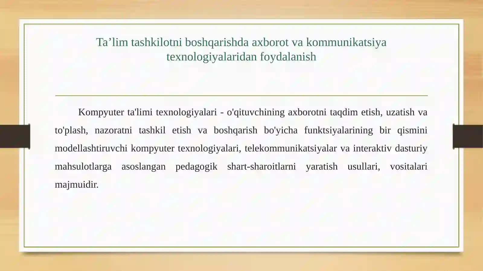 Ta’lim tashkilotni boshqarishda axborot va kommunikatsiya texnologiyalaridan foydalanish 3