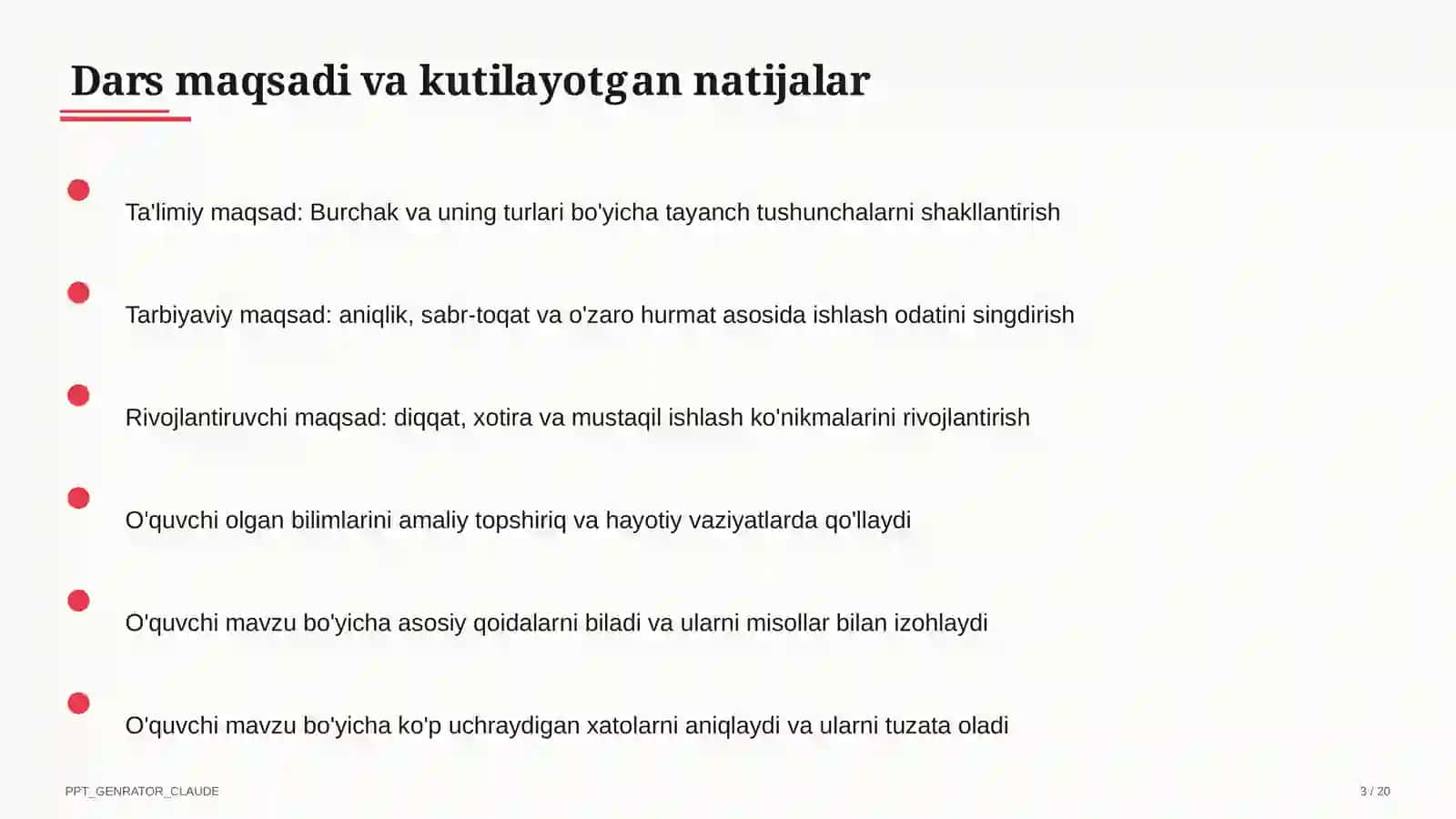 Burchak va uning turlari (4-sinf) 3