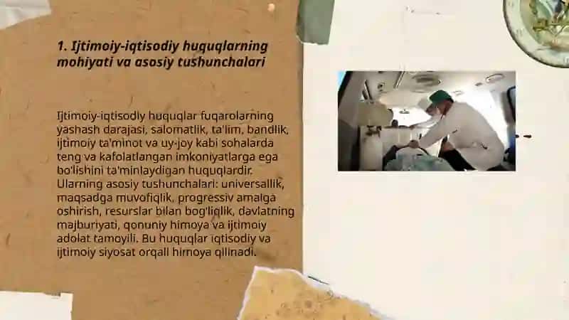 Ijtimoiy- iqtisodiy huquqlarning mohiyati Va turlari 3