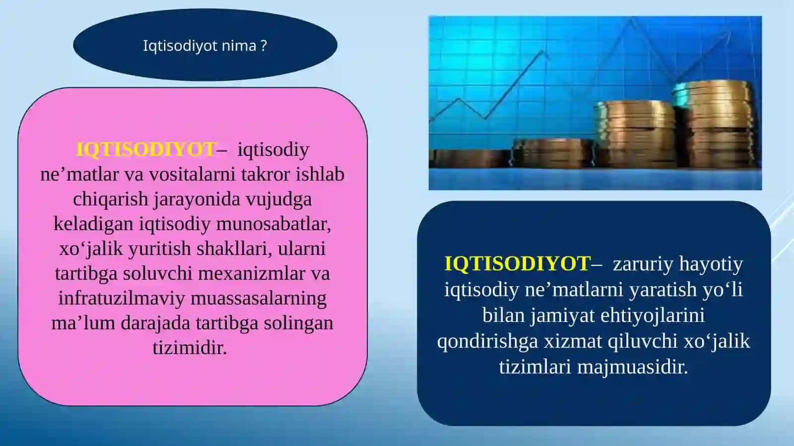 Iqtisodiyot nazariyasi faniga kirish. Iqtisodiyot nazariyasi fanining predmeti va o’rganish usullari 3