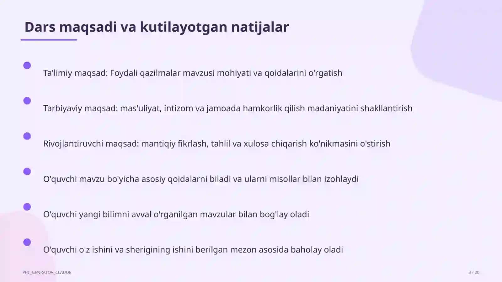 Foydali qazilmalar (3-sinf) 3