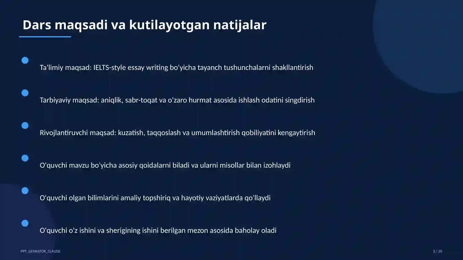 IELTS-style essay writing (11-sinf) 3