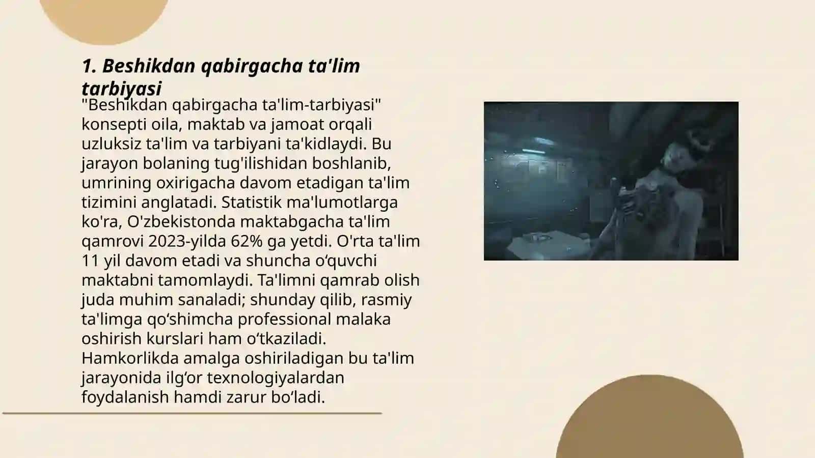 Beshikdan qabirgacha ta'lim tarbiyasi 3