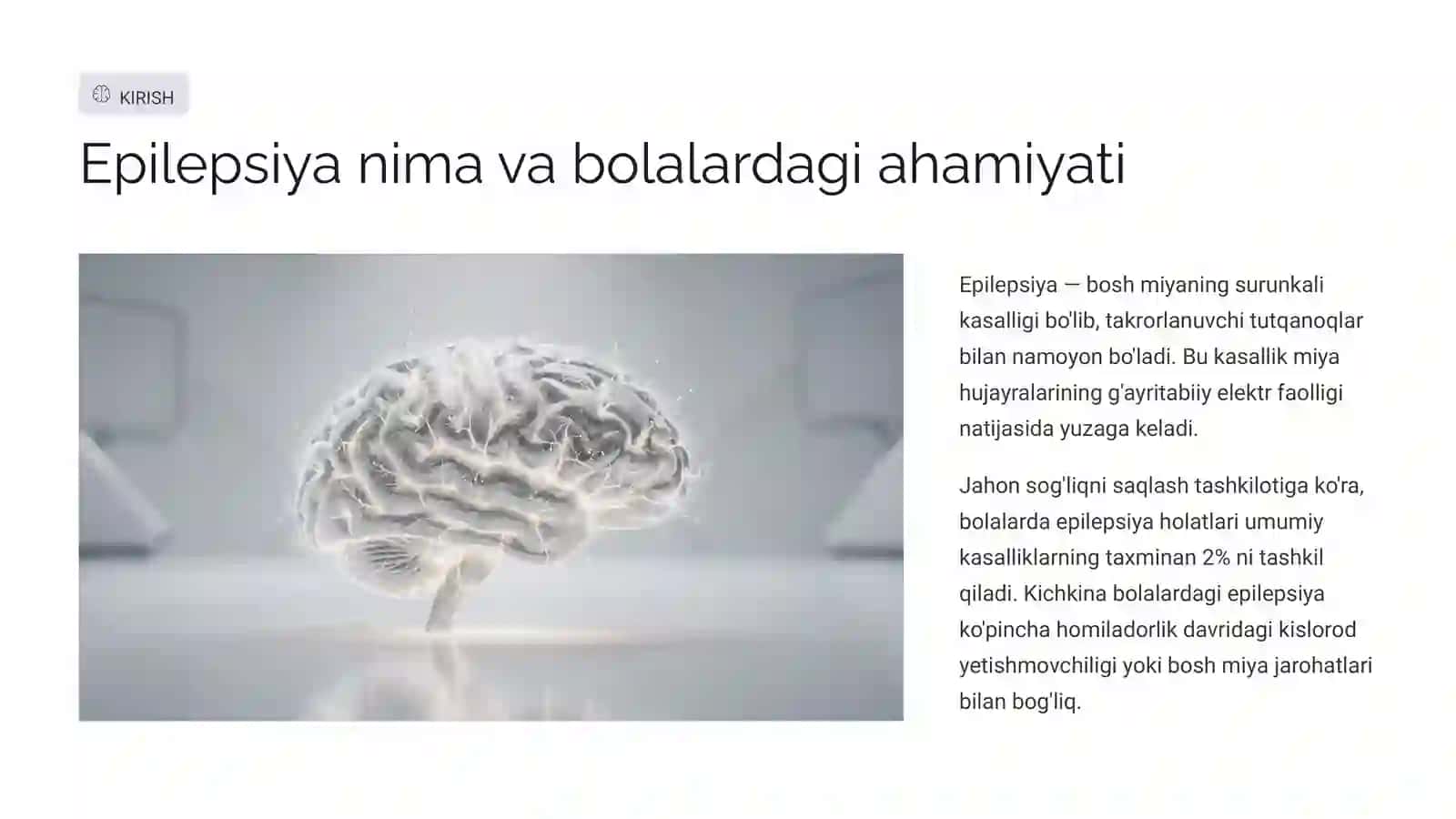 Bolalarda Tez-tez Takrorlanadigan Epileptik Tutqanoq: Sabablar, Belgilar va Davolash 3