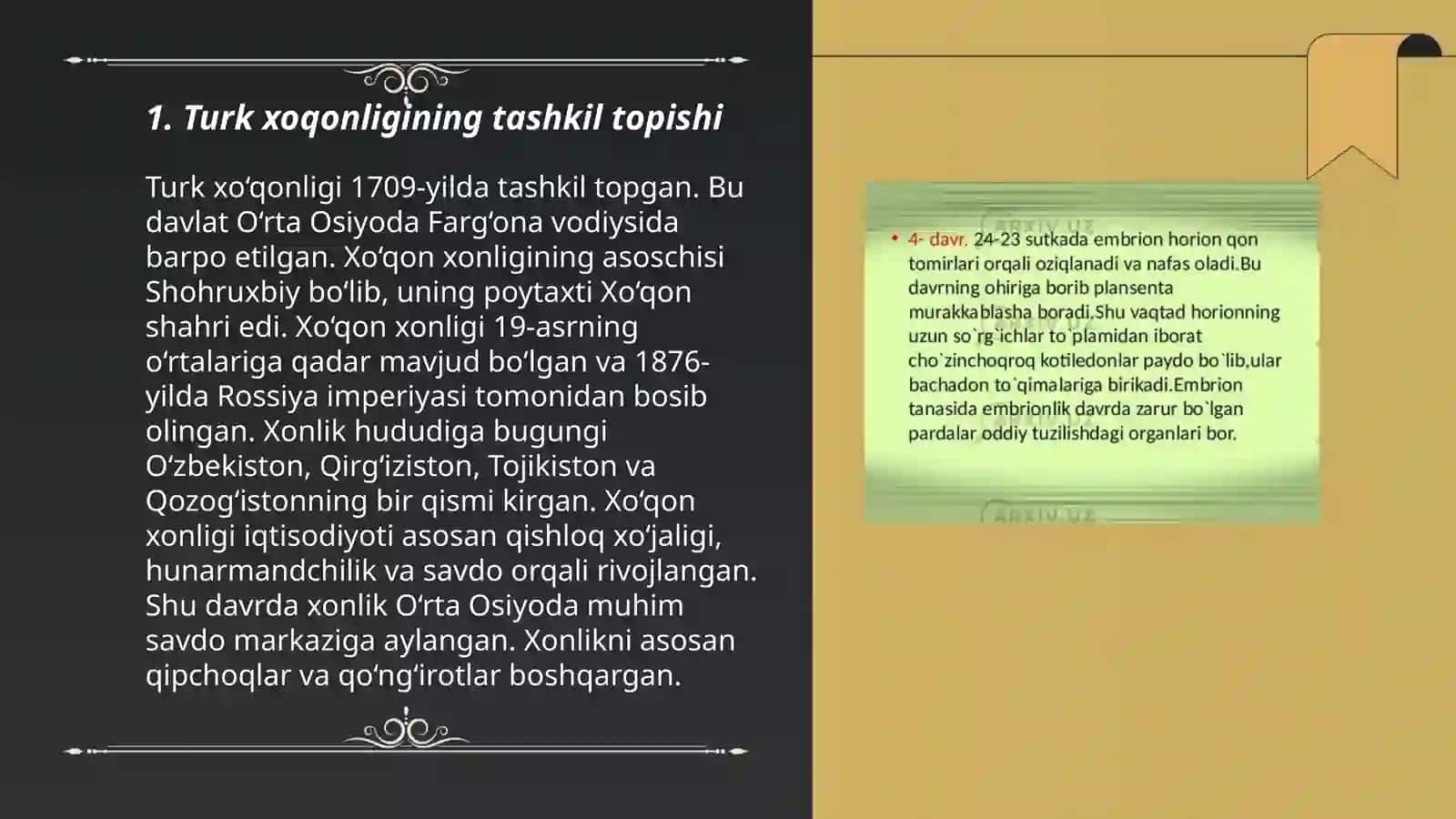 Turk xoqonligining tashkil topishi 3