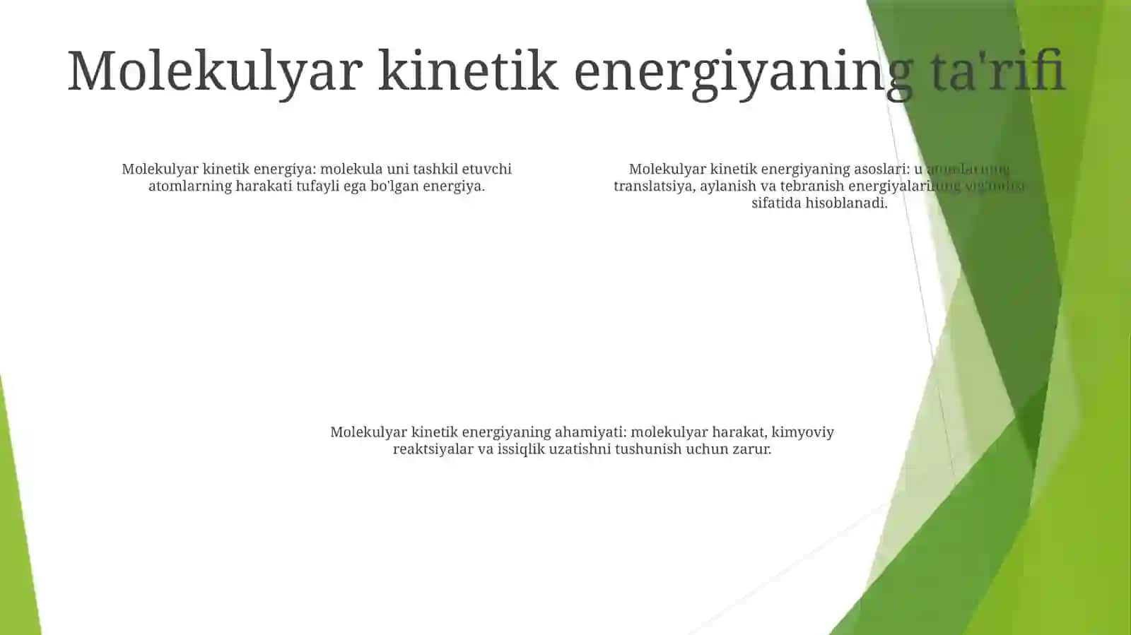 Gazlar Molekular Kinetik Energiyasining Asoslari 3
