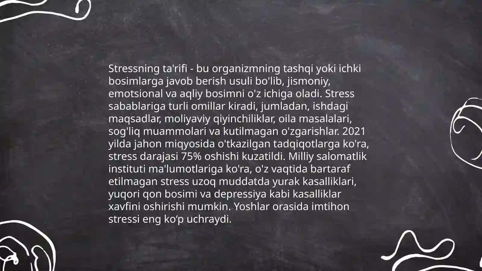 Bezovtalanish bilan bogliq kechinmalar 3