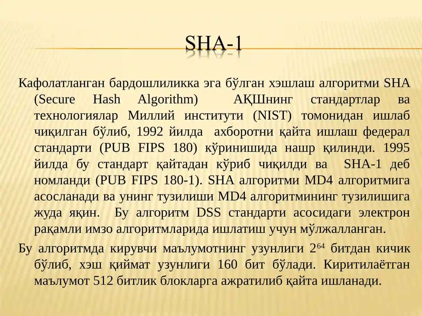 SHA (Secure Hash Algorithm) 3