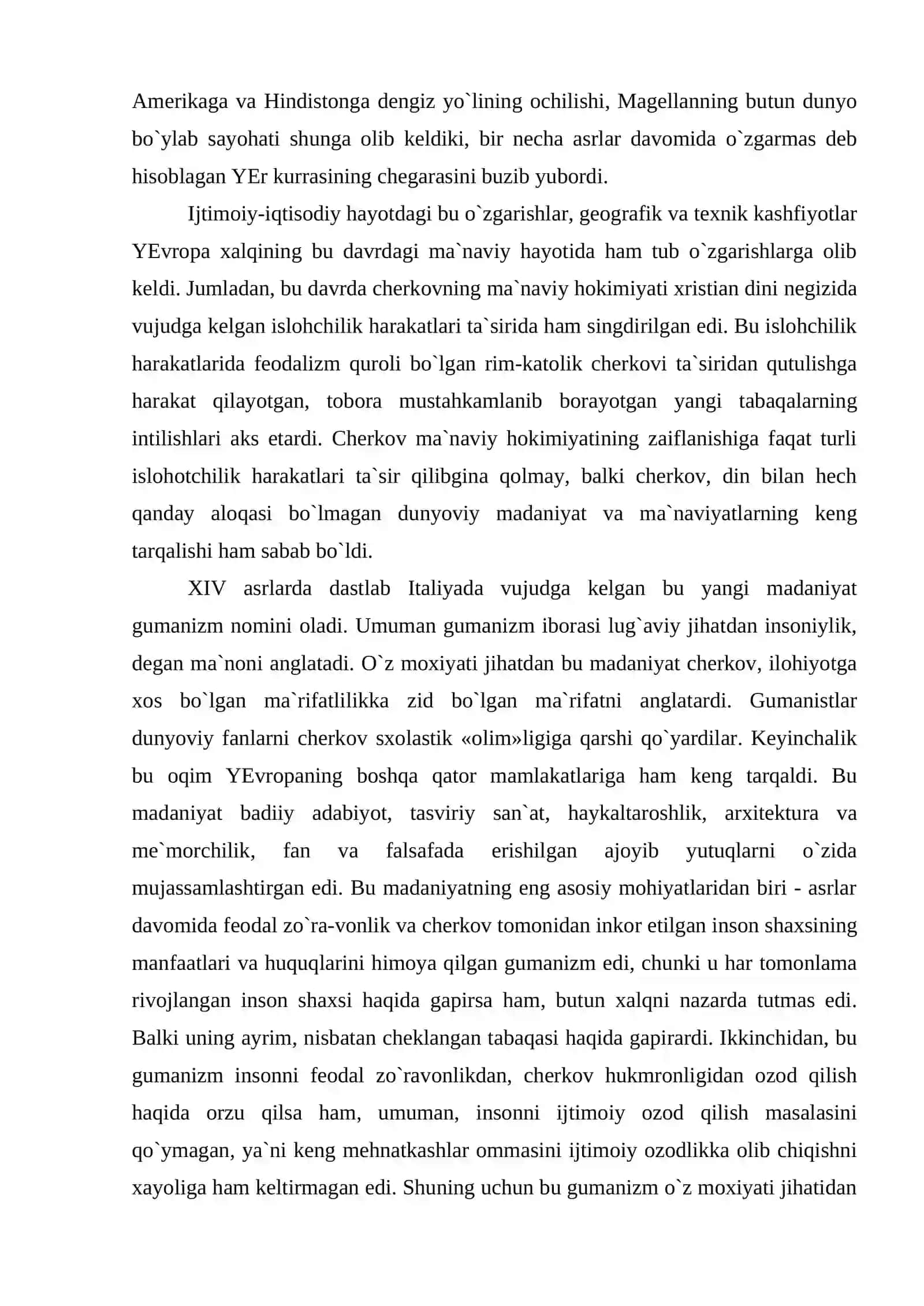 Uyg`onish davri XIV-XVI asrlar Yevropada ilmiy bilimlar rivojida уаngi davr 3