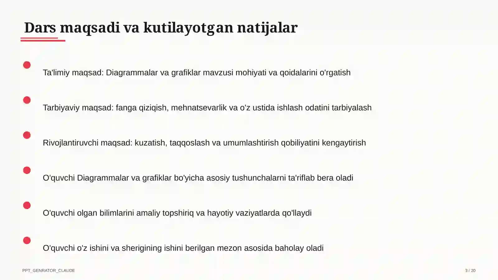 Diagrammalar va grafiklar (6-sinf) 3