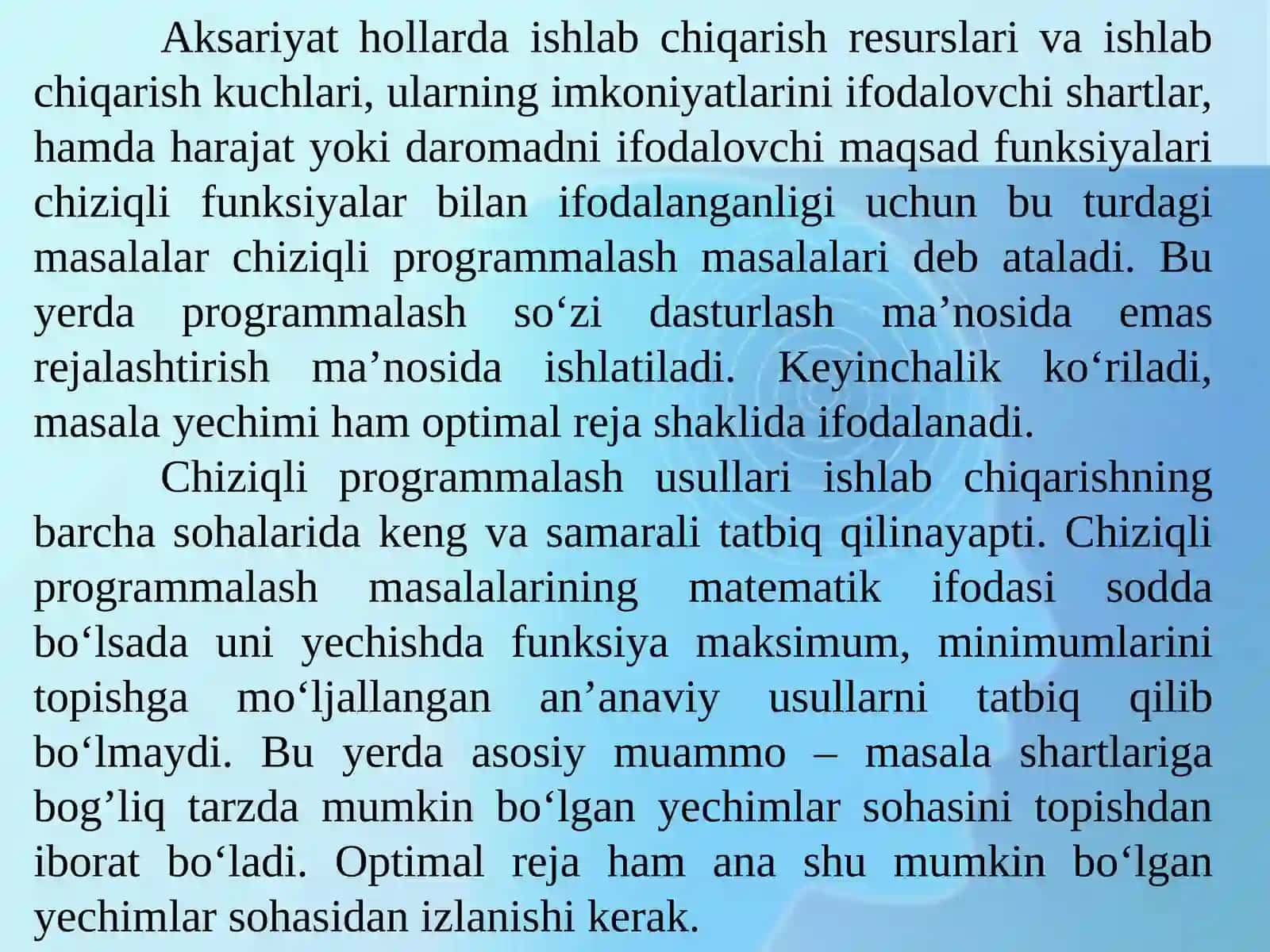 11 Chiziqli programmalashtirish masalasini simpleks usulida yechish 3