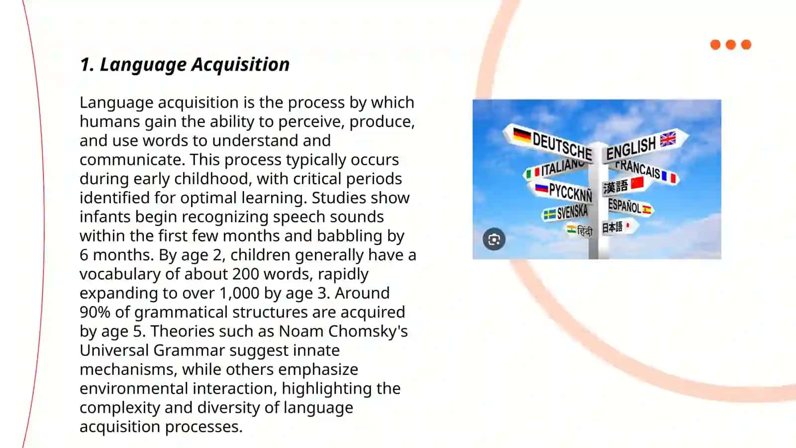 Language Acquisition 3