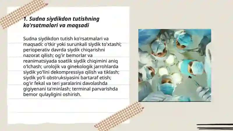 Sudna siydikdon tutish va ularni tozalash 3