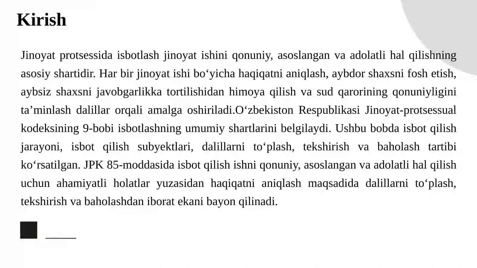 Isbotlash jarayoni: dalillarni to‘plash, tekshirish va baholash 3