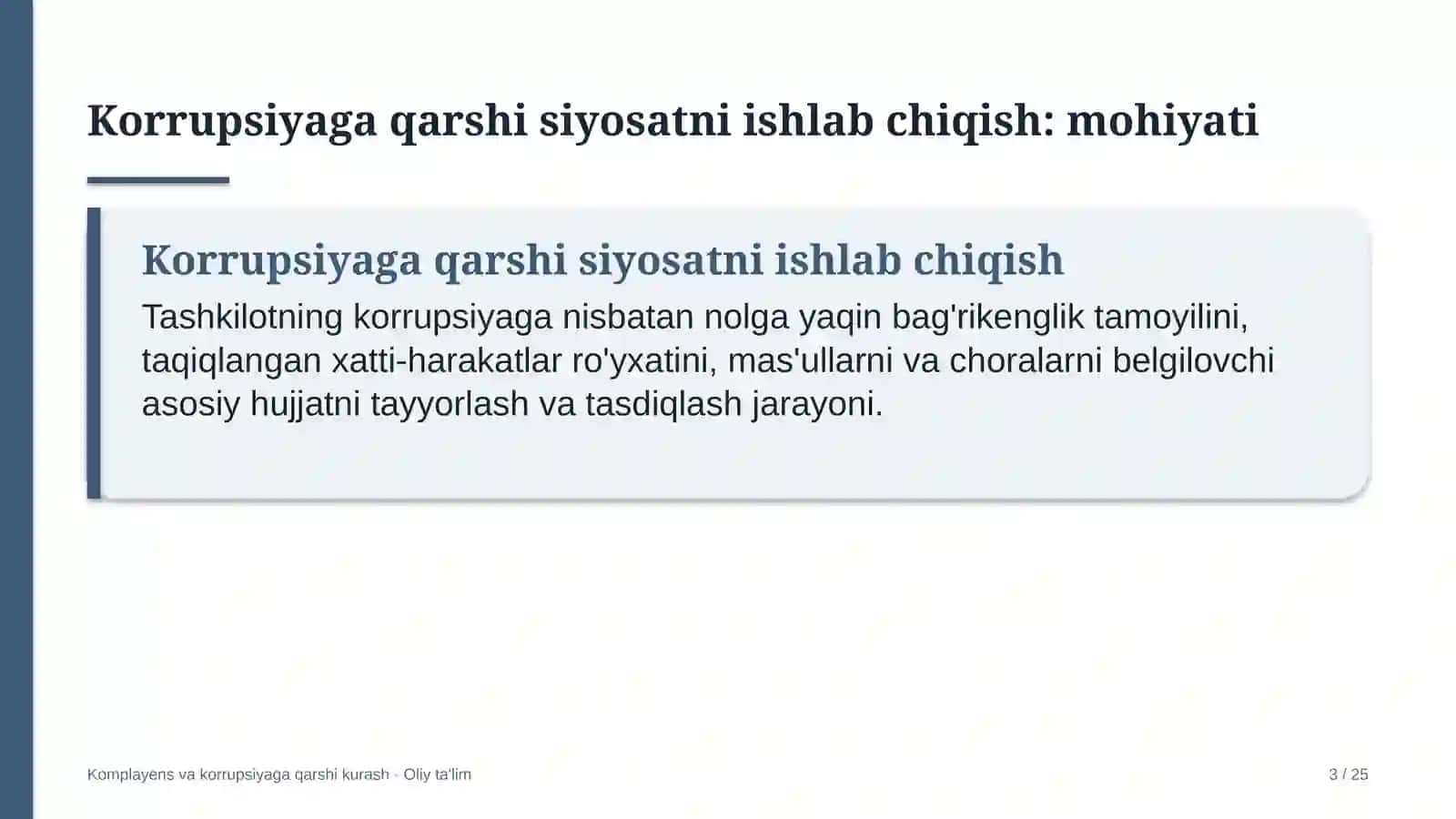 fitnes klublarida korrupsiyaga qarshi siyosatni ishlab chiqish 8791 3