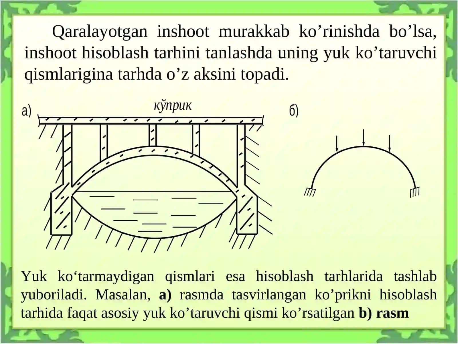 Inshootlar hisoblash sxemalarining kinematik analizi. 3