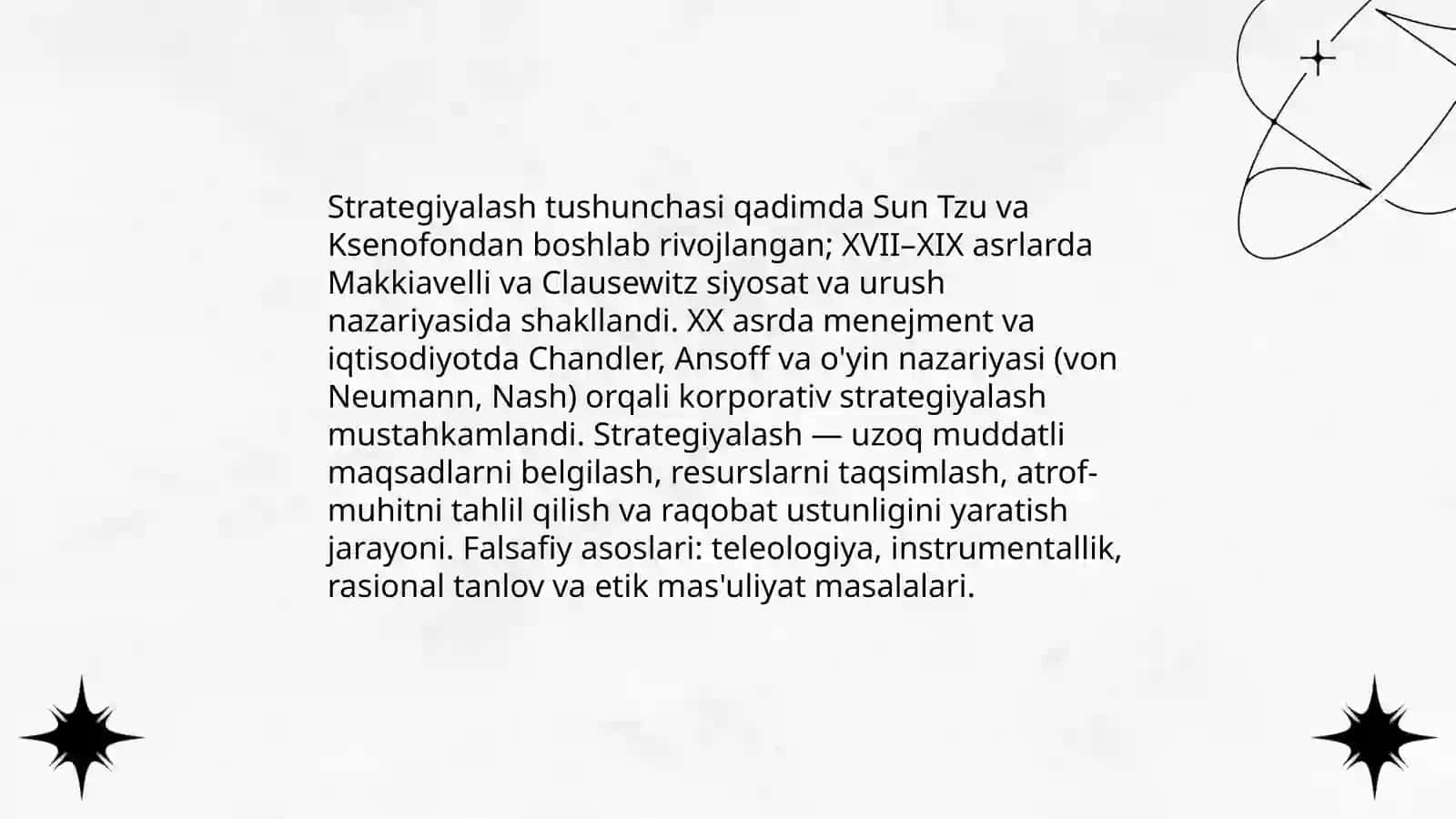 Strategiyalashning tarixiy va falsafiy asoslari 3