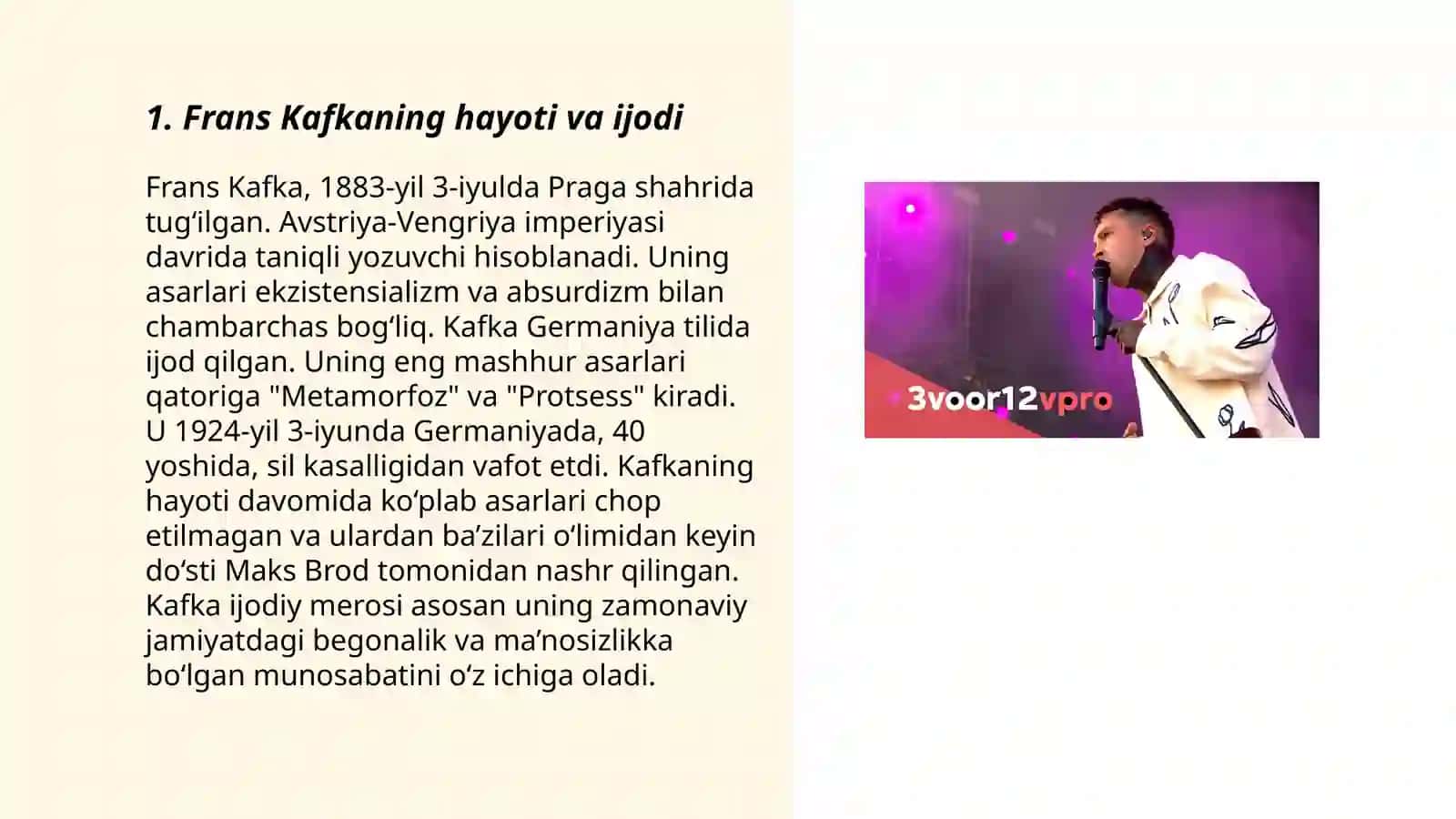Frans Kafkaning "Jarayon" 3