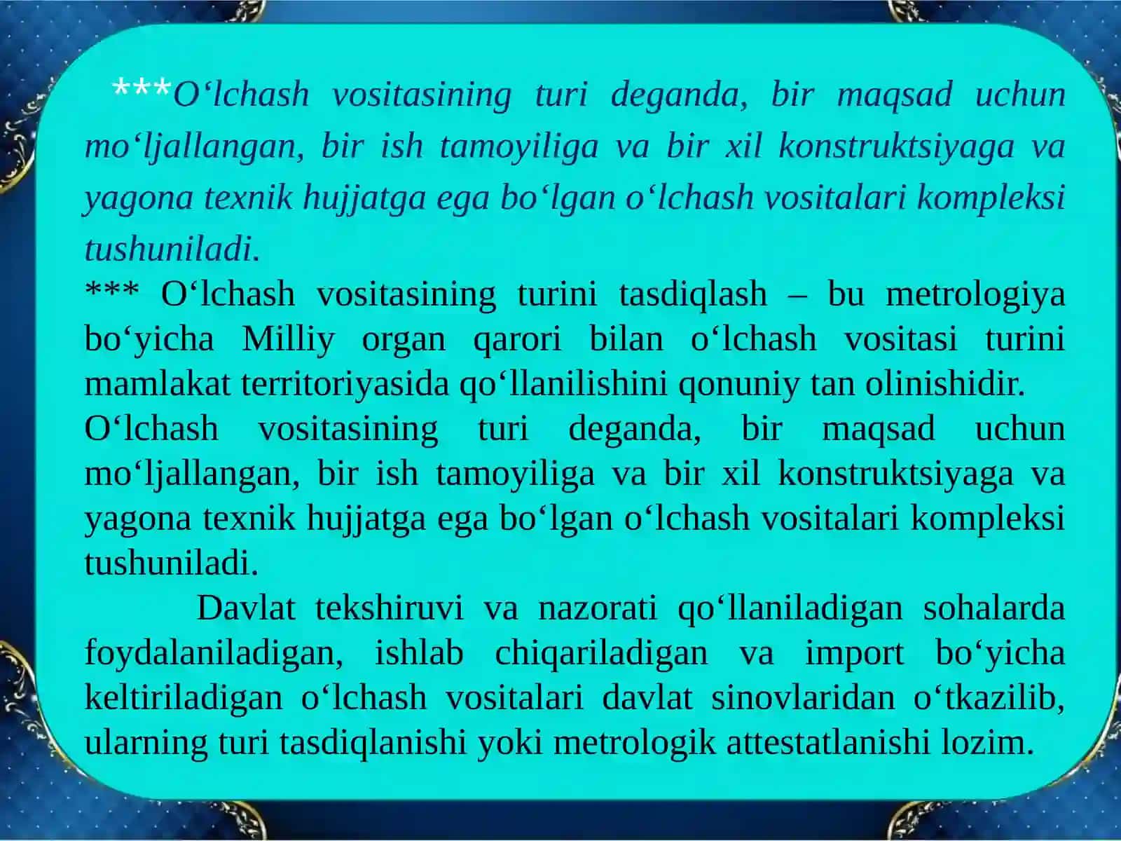 O‘lchash vositalari 3