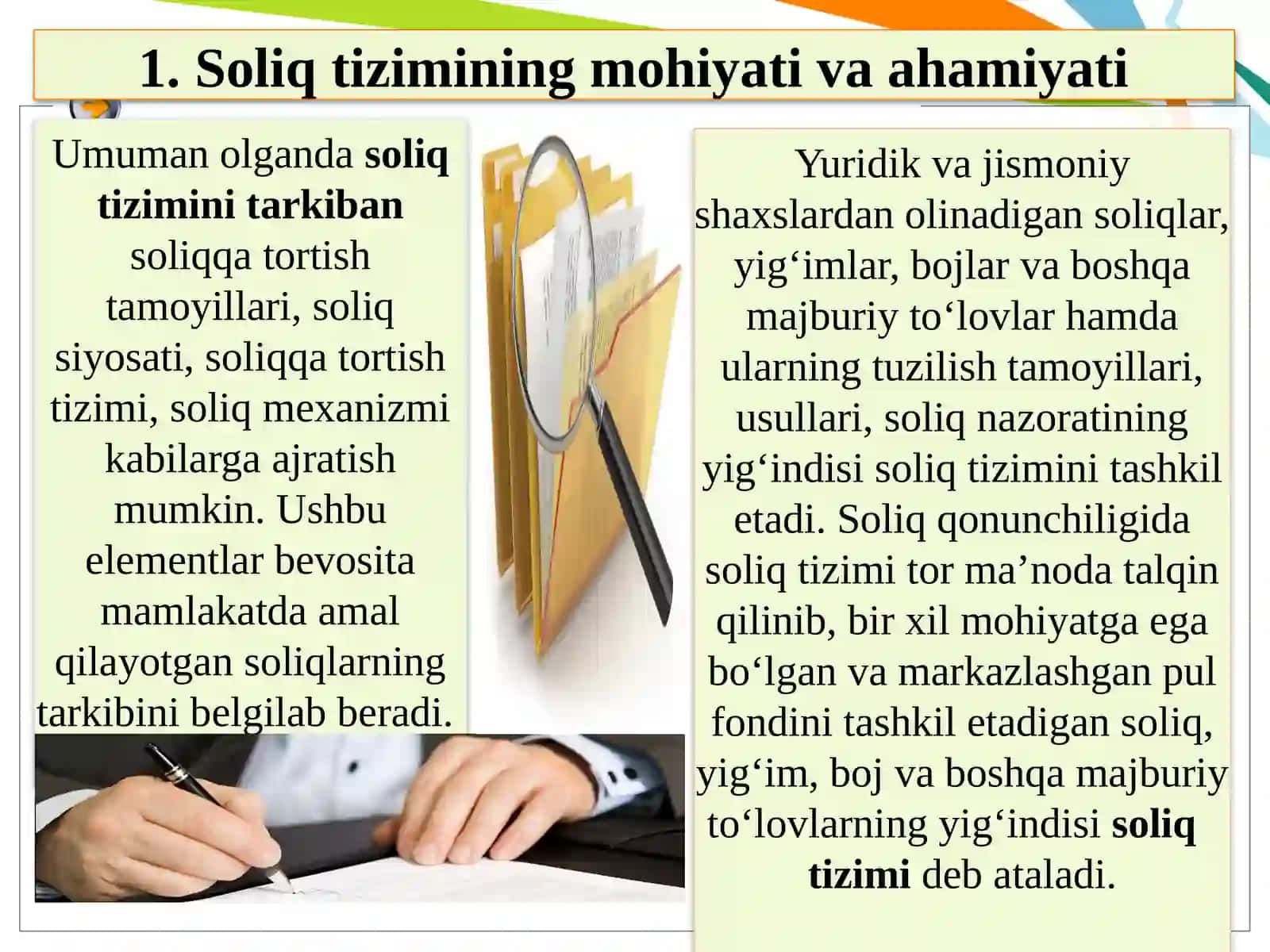 O’zbekiston Respublikasining soliq tizimiga umumiy tavsif 3
